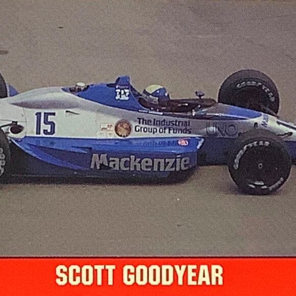 Scott Goodyear 27th Place at Indy 1991 Action, 1992 Legends of Indy Card 28, NM+ - Picture 1 of 4